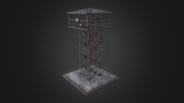 Military Observation Tower [Great War Mechs] 3D Model