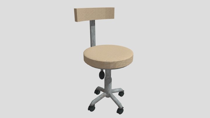 Soviet Computer Chair (FBX) 1K 11MB 3D Model