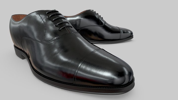 Elegante Shoes - Oxford model 3D Model