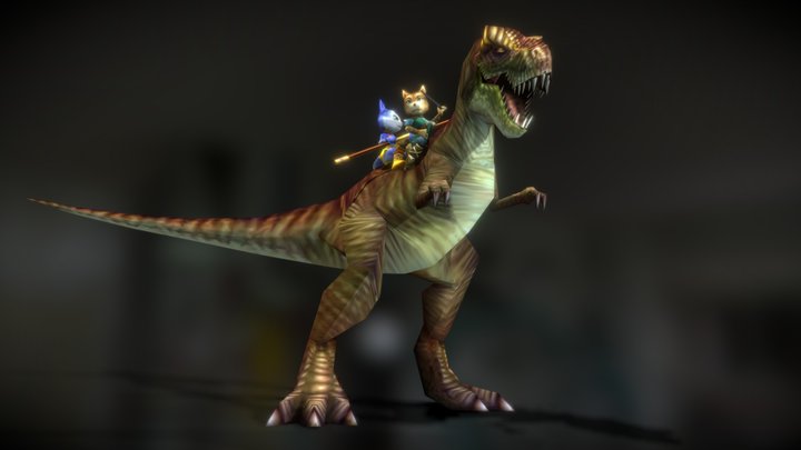 Dinosaur Planet E3 2000 Statue 3D Model