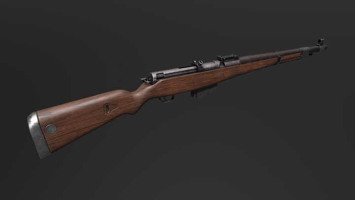 WWII German weapon Gewehr41(W) 3D Model