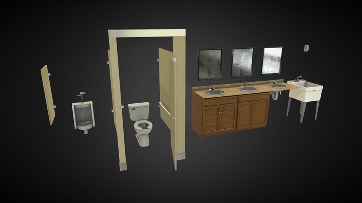 Restroom SHOW 3D Model