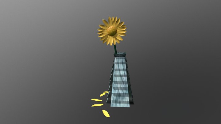 Flower And Vase 3D Model