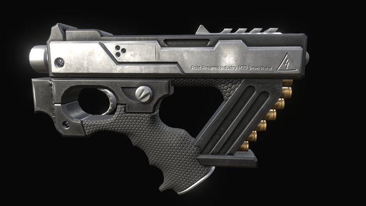 Concept Pistol 3D Model