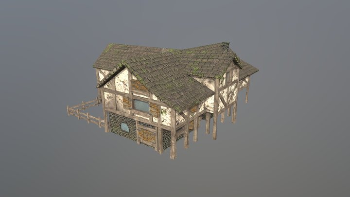 Medivieal House Improved 3D Model