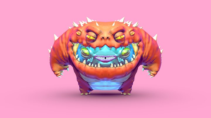 Squished 3D Model
