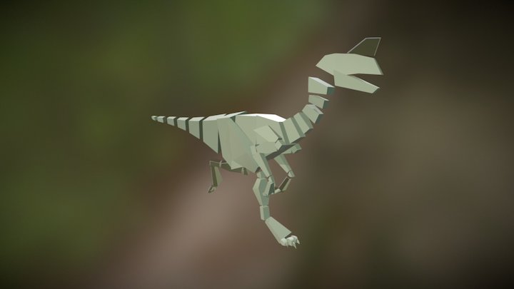 Oviraptor Run Animation 3D Model