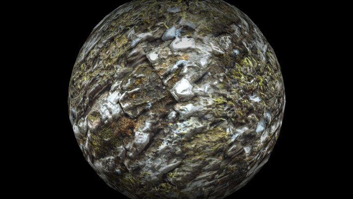 Mossy Tree Bark Texture 3D Model