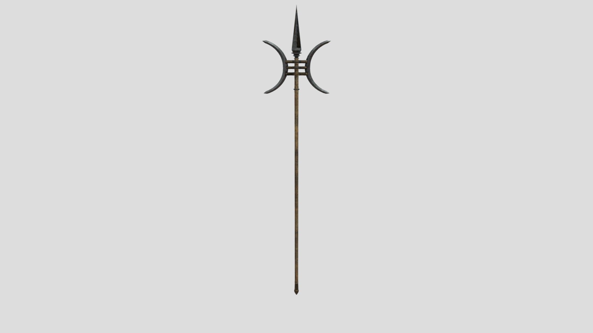 Shao Lin Double Moon Spear - Download Free 3D model by The Fantastic ...