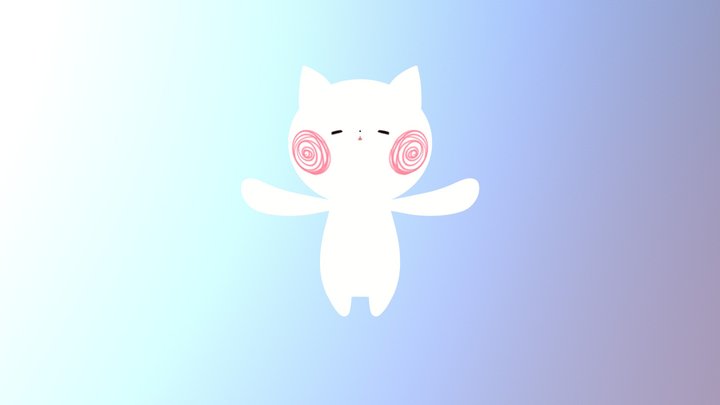 ぬいぐるみ　シロ 3D Model