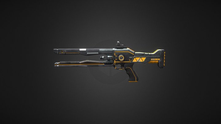 Z34-RAIL-RIFLE 3D Model