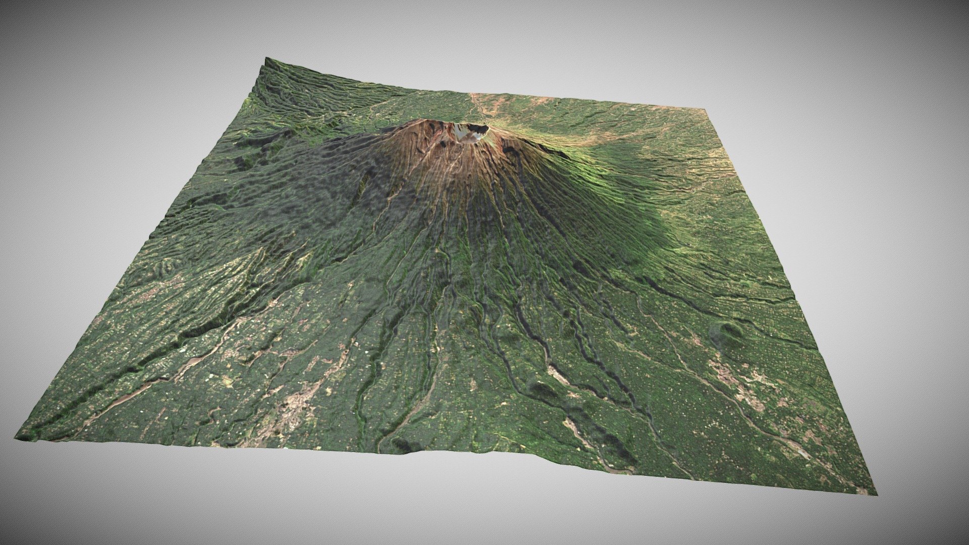 Mount Agung (Gunung Agung), Bali Indonesia - Buy Royalty Free 3D Model ...