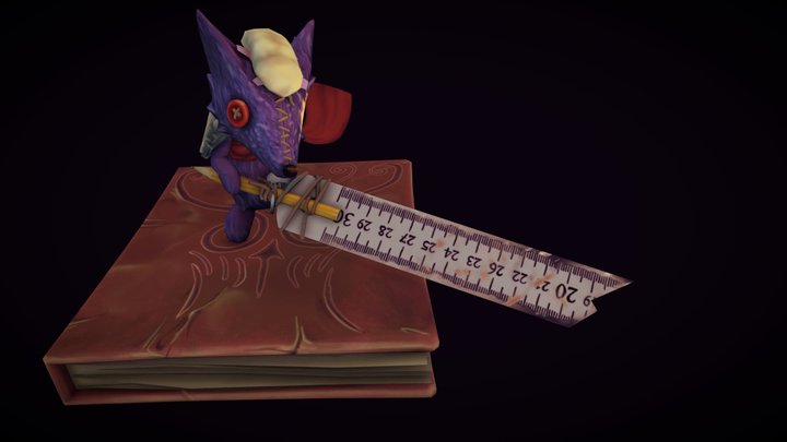 Berserk inpired plushie dog 3D Model