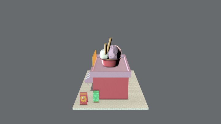 Projeto Sorveteria | estudo 3D Model