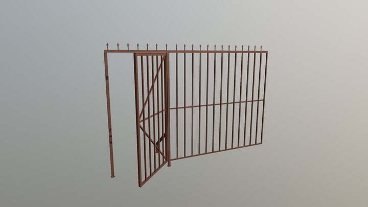 Мангилик решетка для арки 3D Model