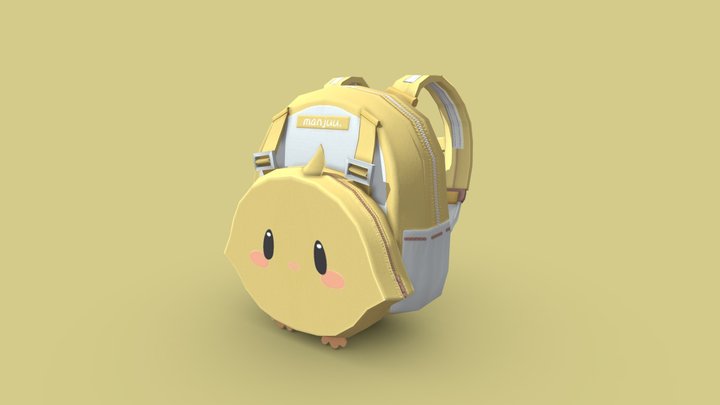 Yellow hen drop bag from sky of azure lane – Free 3D Model STL