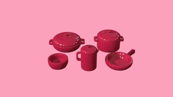 Pots And Pans 3D Model