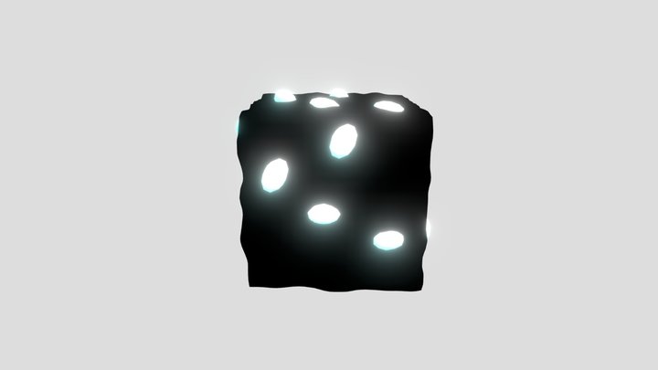 Realistic Diamond Ore 3D Model
