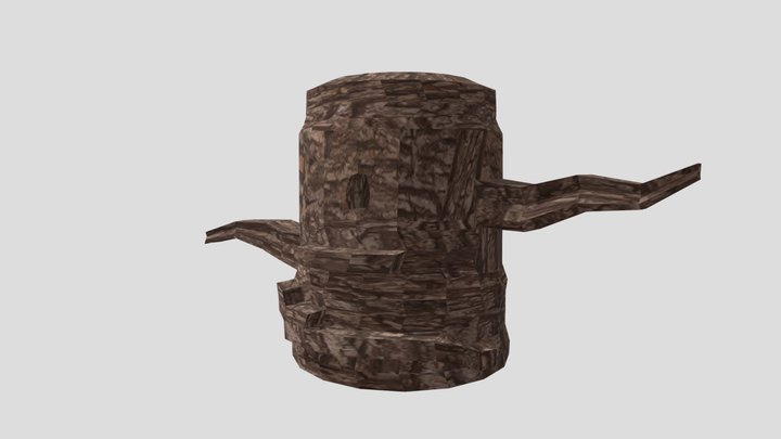 Gorilla Tag Fan Game Stump 3D Model