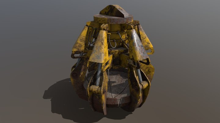 Clamshell Bucket 3D Model