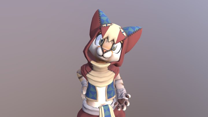 Sand Cat Wanderer 3D Model