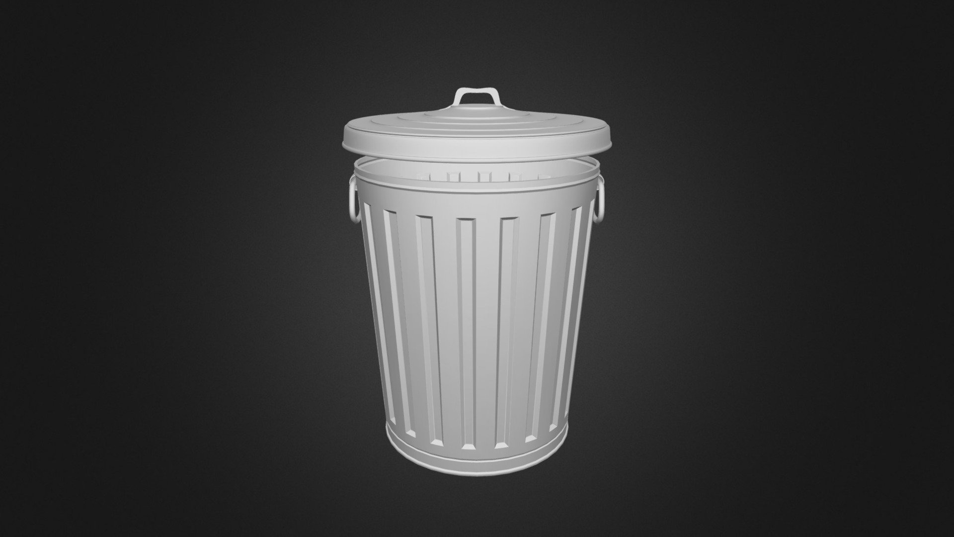 Street Trash Can (Free 3D Model) Download Free 3D model