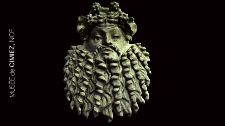 Masque de Silène, Musée de Cimiez, Nice 3D Model