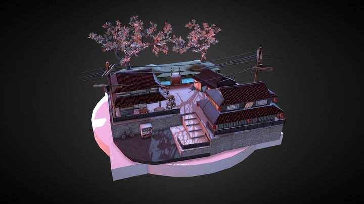 1DAE08_Van_Zele_Vincent_City_Scene_Kyoto 3D Model