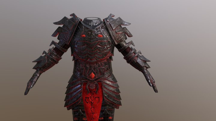Daedric Armor for Elder Kings II 3D Model