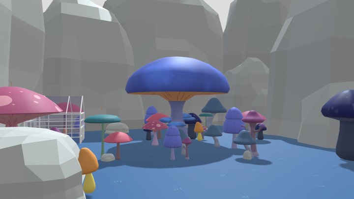 DIGF-2012 Final: Mushroom World 3D Model