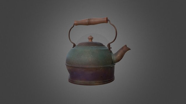 Rusted Kettle Final 3D Model