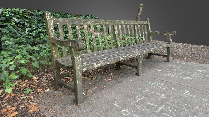 Park Bench 3D Model