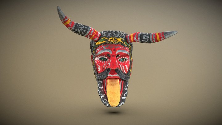 Wooden Mask 3D Model