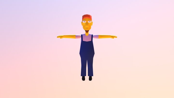 Farmer 3D Model