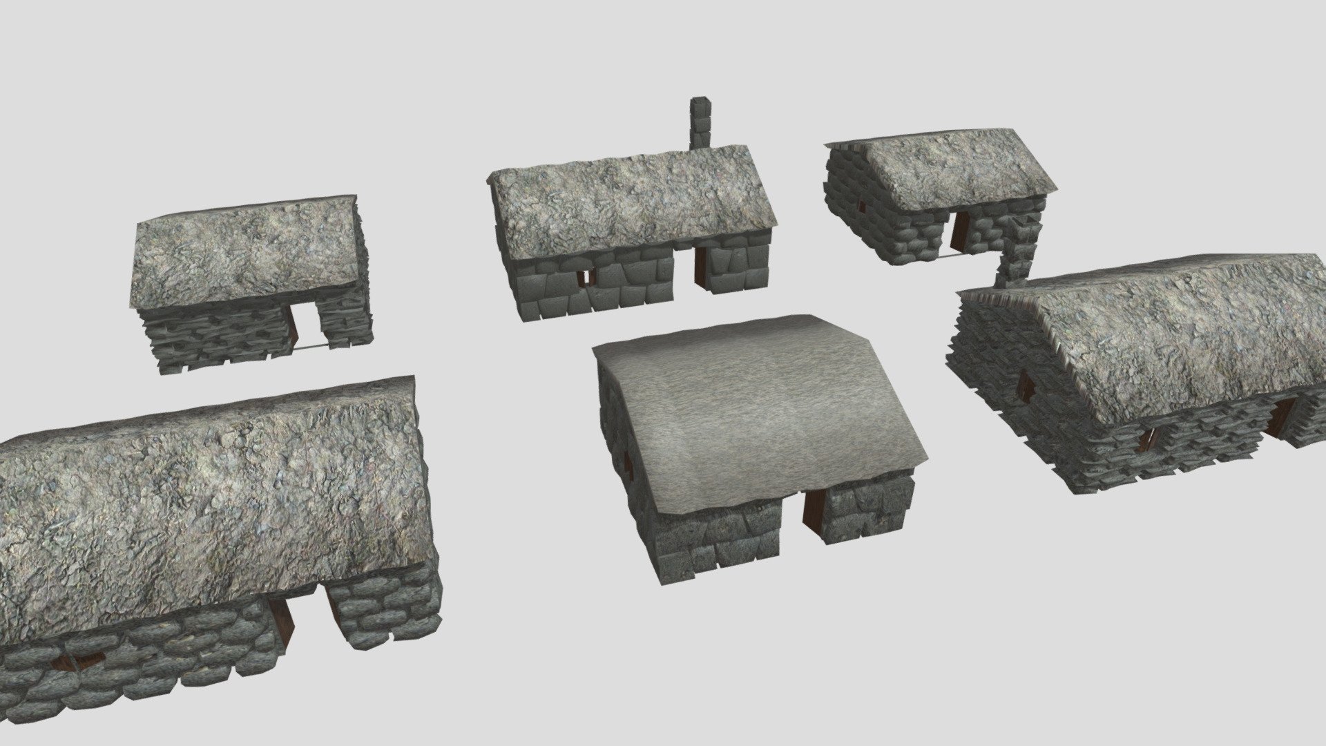 Low Poly Medieval Village