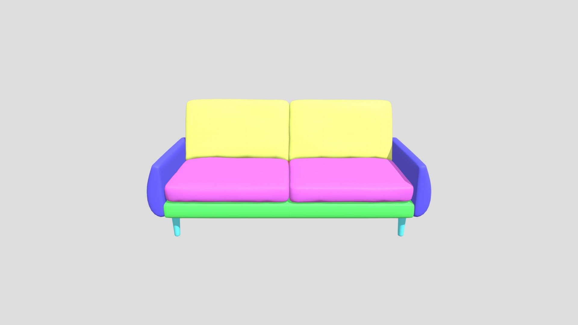Couch - 3D model by fripet [0653baf] - Sketchfab
