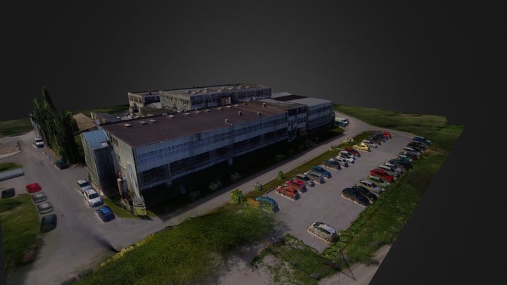 Pržan with parking place 3D Model