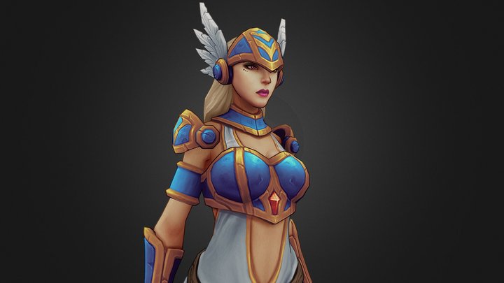 Rage Squad: Ana The Valkyrie 3D Model