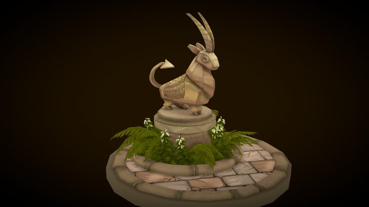 Goat-hero prop 3D Model