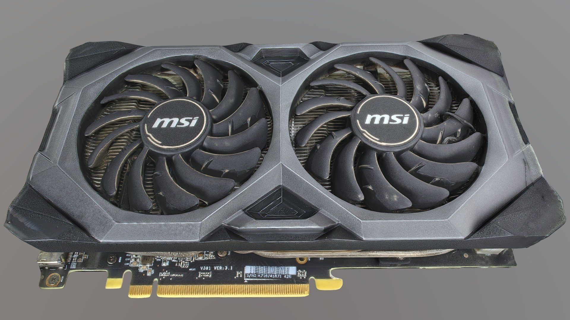 MSI Gaming Radeon Rx 5700 XT MECH OC - 3D model by