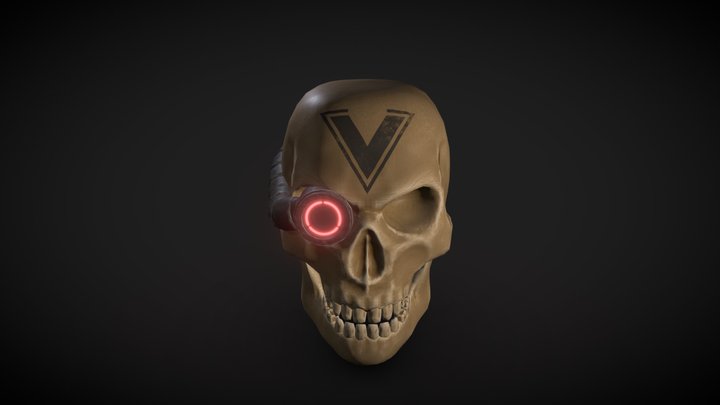 Sci-Fi Millenium Skull 3D Model