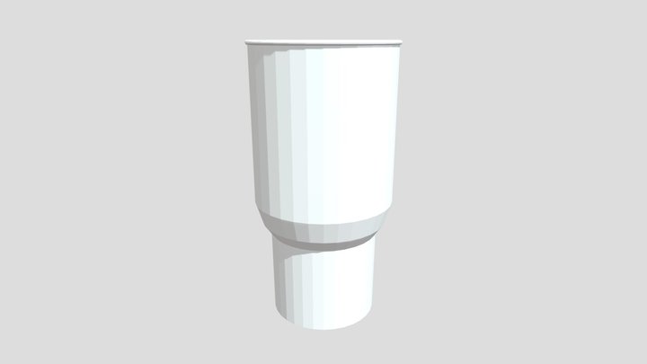 Low Poly Plastic Cup 3D Model
