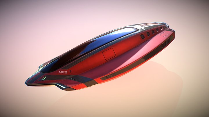Spaceship 23 3D Model