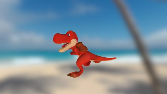 Dinogeddon - Dino's Run Cycle Animation 3D Model