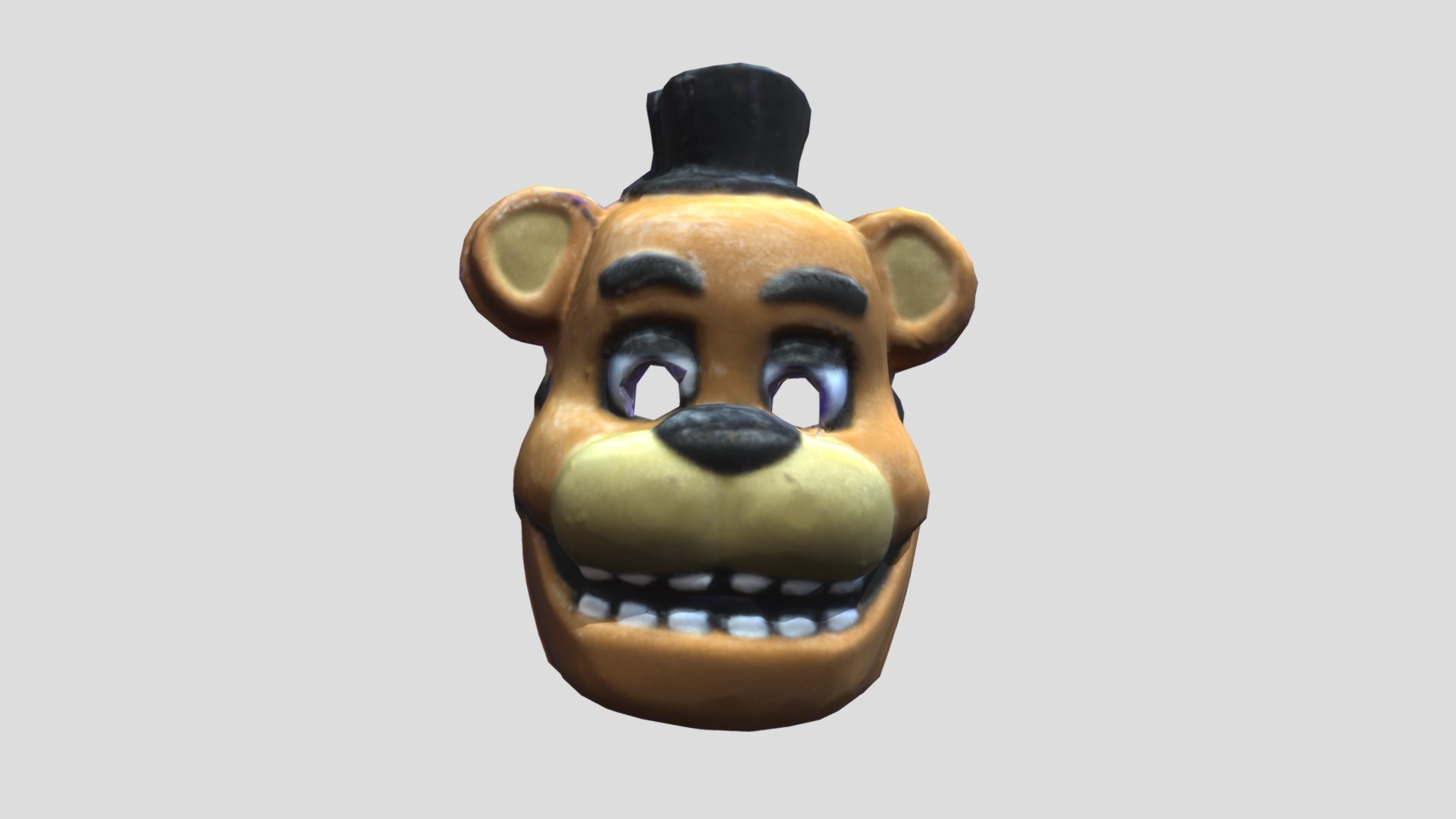 Freddy Bear Mask (Five Nights At Freddy) - Download Free 3D model by ...