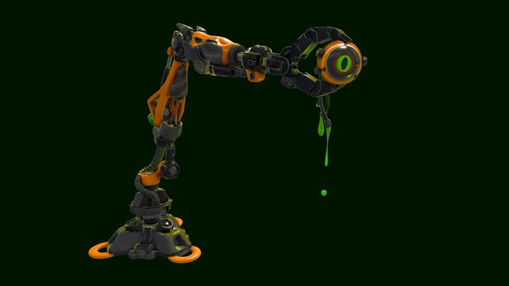 Toxic Cyberpunk(眼睛)Robot 3D Model