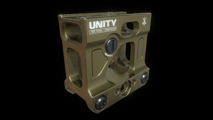 Unity Tactical FAST - Aimpoint Micro Mount 3D Model