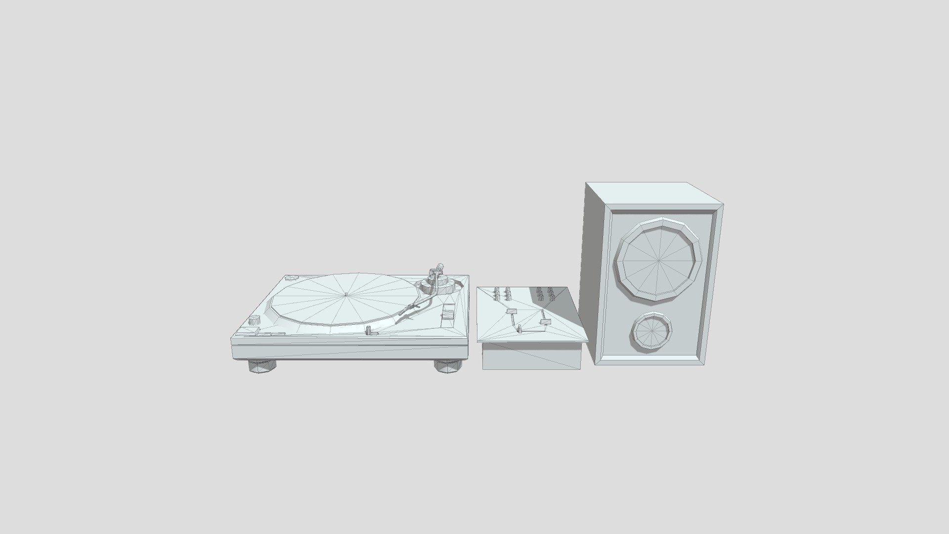 dj set Download Free 3D model by sl3d3030 [0659bfd] Sketchfab