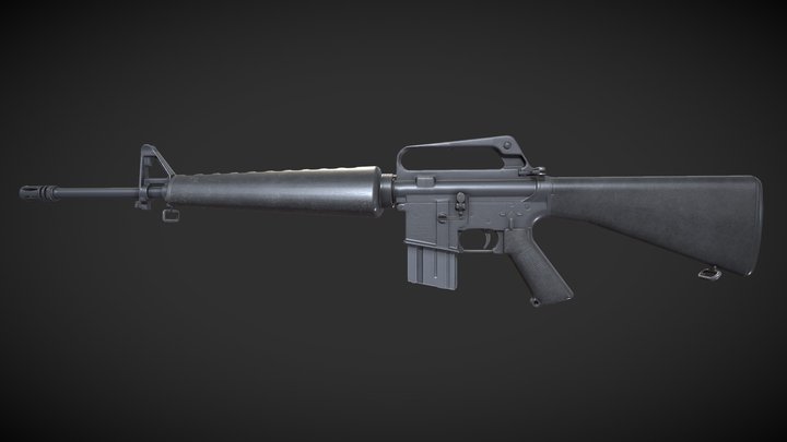 Colt M16A1 3D Model