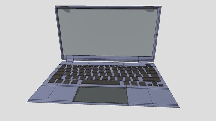 Standard Laptop 3D Model
